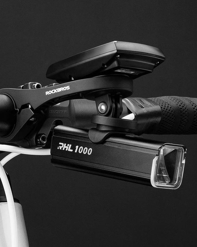 ROCKBROS Bike Light 1000LM Type-C Charging MTB Road Cycling Highlight Bike Light Front Lamp 4500mAh IPX6 Bicycle Accessories