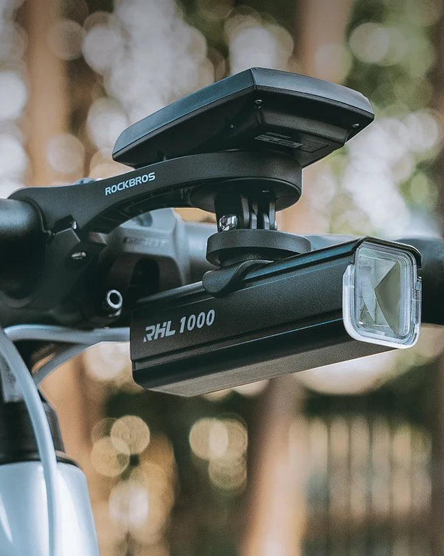 ROCKBROS Bike Light 1000LM Type-C Charging MTB Road Cycling Highlight Bike Light Front Lamp 4500mAh IPX6 Bicycle Accessories