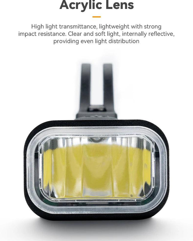 ROCKBROS Bike Front Light IPX6 Type-c Rechargeable Bicycle Hanging Light Headlight LED Flashlight 400/800/1000/1500LM Aluminum