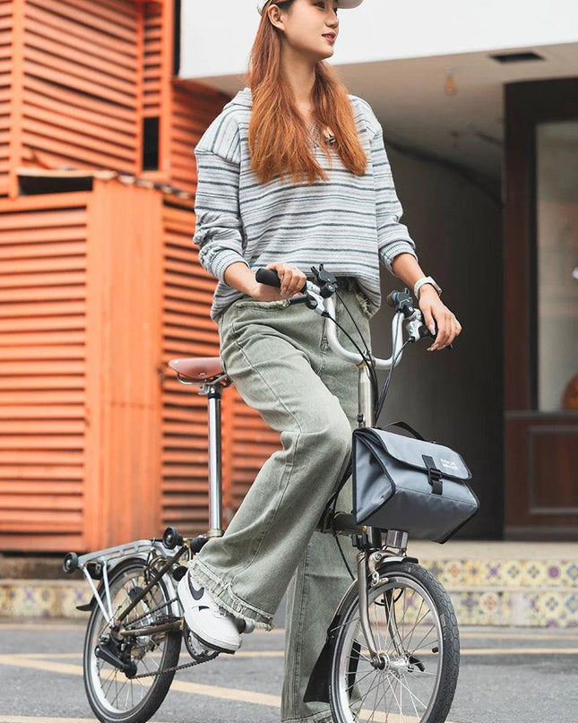 ROCKBROS Foldable Bag Insulated Bike Handlebar Bag Multi Functional 4-7L High Large Capacity Front Bag for Folding Bike