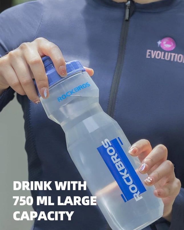 ROCKBROS Water Bottle 750ml Cycling Water Drink Bottle Outdoor Sports Travel Leisure Portable Kettle Water Bottle Drinkware
