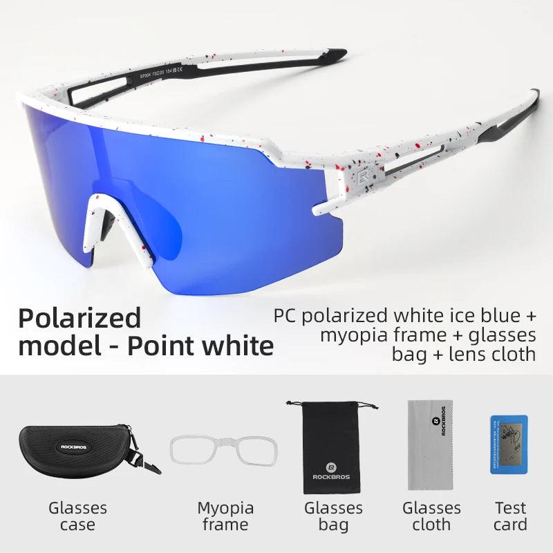 ROCKBROS Cycling Glasses Polarized UV400 Protection Bicycle Sunglasses Men Women Photochromic MTB Road Bicycle Goggles Eyewear