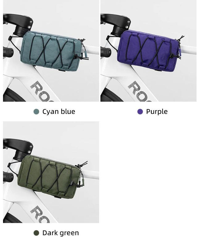 ROCKBROS Bike Bag Top Tube Bag Floating Installation Method Cycling Saddlebags Bicycle Pannier Bag Large Capacity Equipment