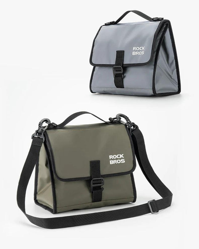 ROCKBROS Foldable Bag Insulated Bike Handlebar Bag Multi Functional 4-7L High Large Capacity Front Bag for Folding Bike