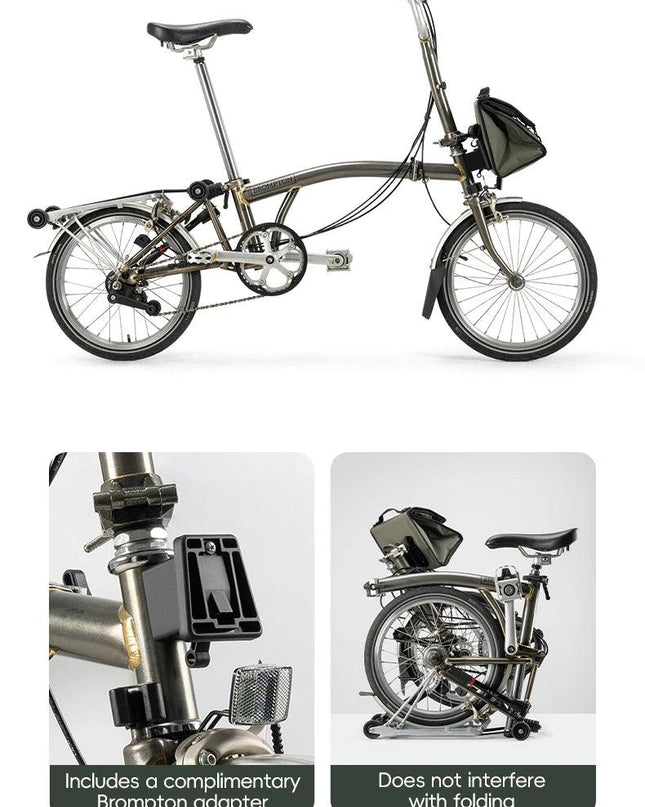 ROCKBROS Foldable Bag Insulated Bike Handlebar Bag Multi Functional 4-7L High Large Capacity Front Bag for Folding Bike