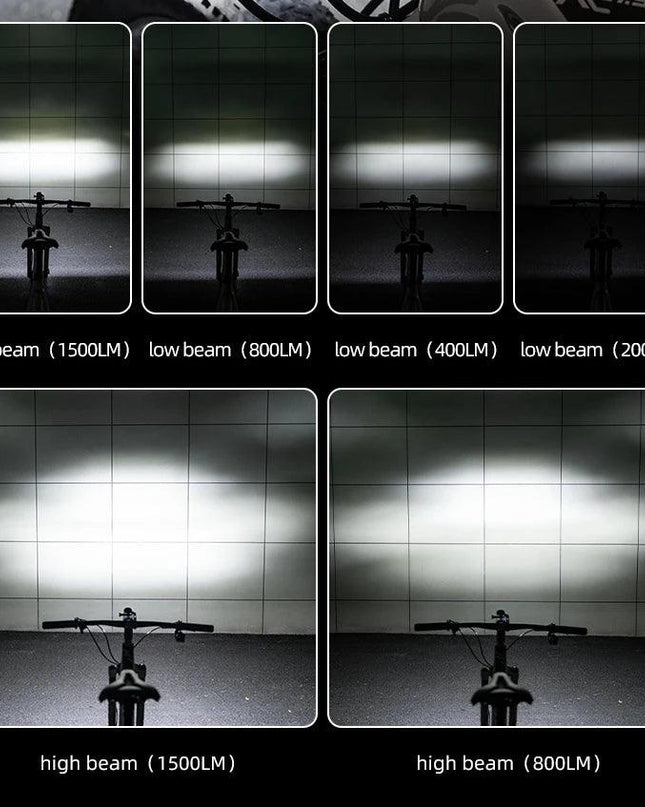 ROCKBROS 3000LM Bicycle Front Light 10000mAh Bicycle Light High Brightness Type-C Bike Lamp Road MTB Cycling Safety Front Lights