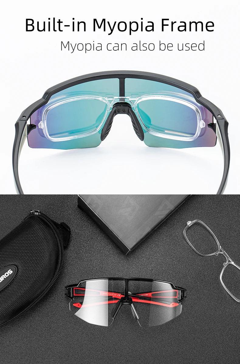 ROCKBROS Cycling Glasses Polarized UV400 Protection Bicycle Sunglasses Men Women Photochromic MTB Road Bicycle Goggles Eyewear