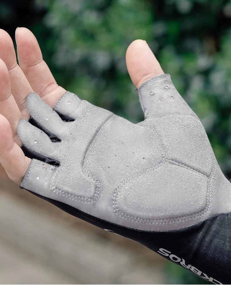 ROCKBROS Cycling Gloves Summer Bicycle Half Finger Gloves Shockproof Anti-Slip Fingerless Gloves Bike Breathable MTB Road Gloves