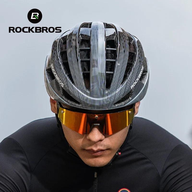 ROCKBROS Cycling Helmet Ultralight Fashion Breathable MTB Road Bicycle Helmet Men Women Suit 54-62CM Racing Bike Equipments 
