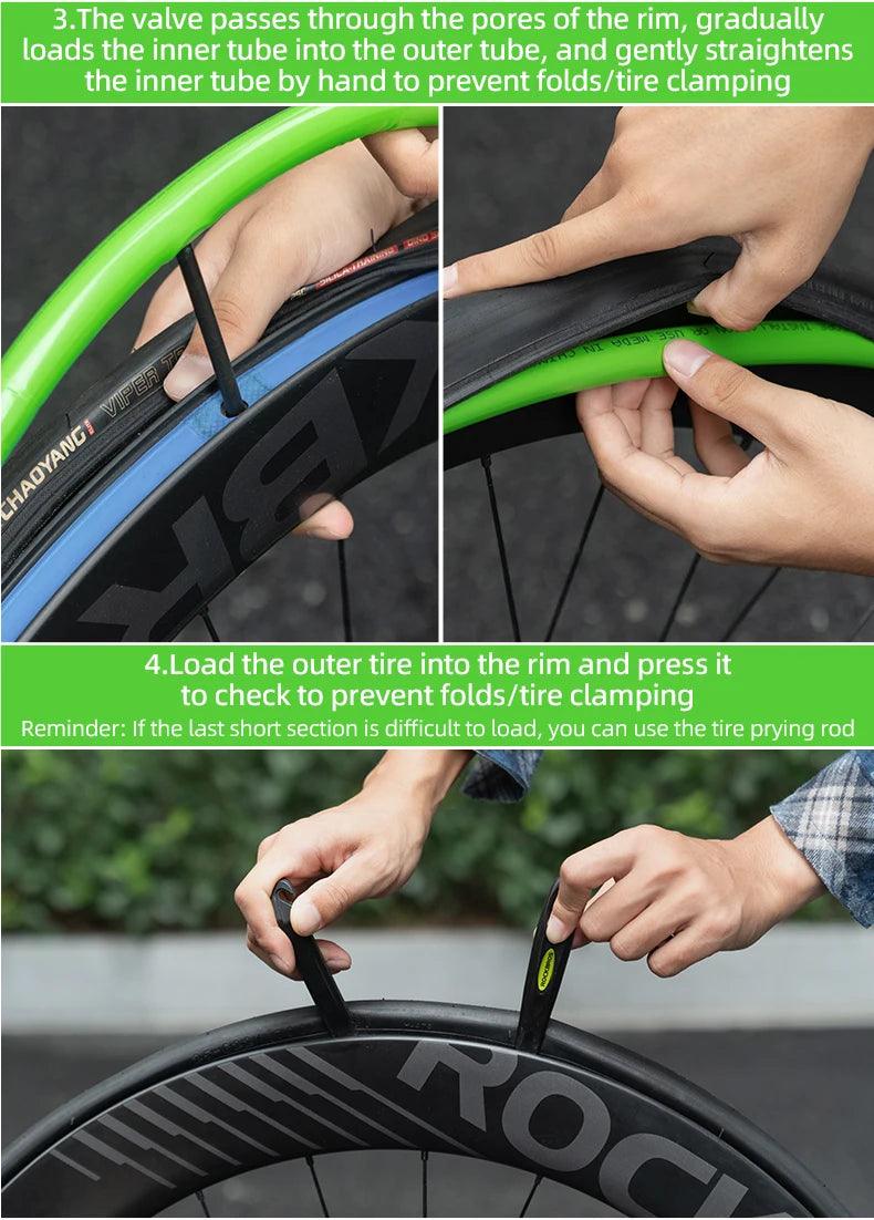 ROCKBROS Ultralight 24g Bike Inner Tube 700X18 25 28 MTB Road Bicycle TPU Material Tire Lightweight French Valve 65mm 85mm Tube