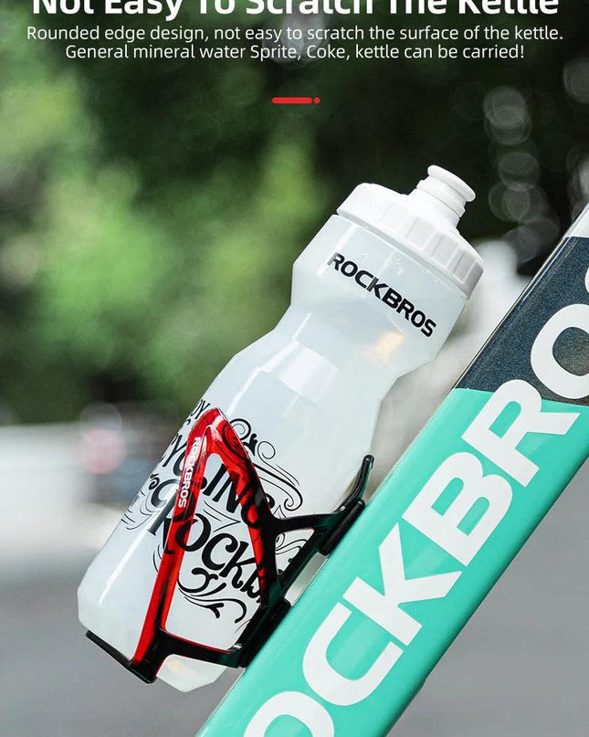 ROCKBROS Bike Water Bottle 750ml Bicycle Bottle With Holder Cage Outdoor Sport Portable Cycling Kettle Water Bottle Drinkware