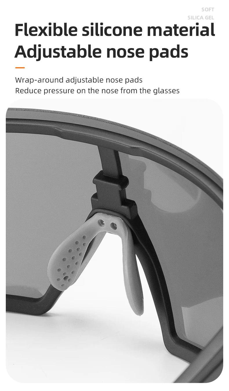 ROCKBROS Cycling Glasses Polarized UV400 Protection Bicycle Sunglasses Men Women Photochromic MTB Road Bicycle Goggles Eyewear