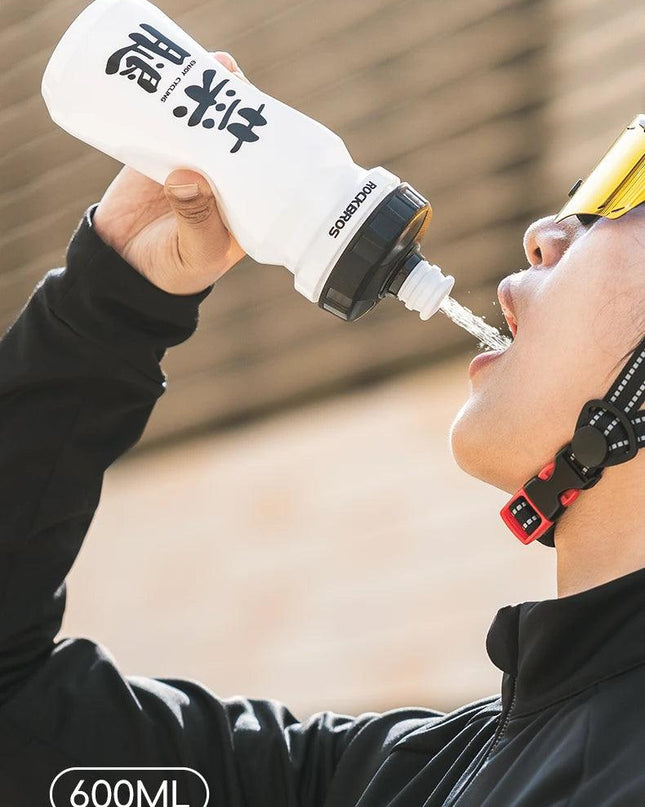 ROCKBROS Sports Water Bottle 600ml Leak-proof  PP5 Food-grade Material Sports Bottle Bicycle Lockable Cycling Water Kettle