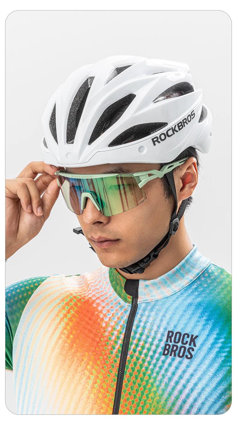 ROCKBROS New Cycling Glasses Ultralight Photochromic Anti-Fog Cycling Sunglasses MTB Road Outdoor Sports UV Protection Goggles 