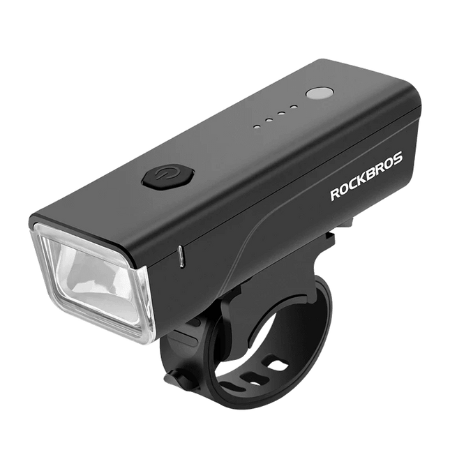 ROCKBROS Bicycle Light 260LM 1500mAh Handlebar Type-C Rechargeable LED Flashlight Bicycle Light Waterproof Bike Accessories