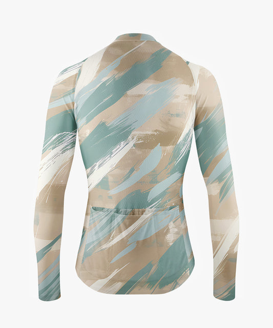 RockBros Men’s Beige & Aqua Graffiti Cycling Jersey