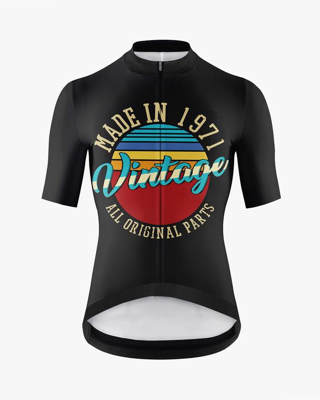 Men’s Black Vintage 1971 Cycling Jersey