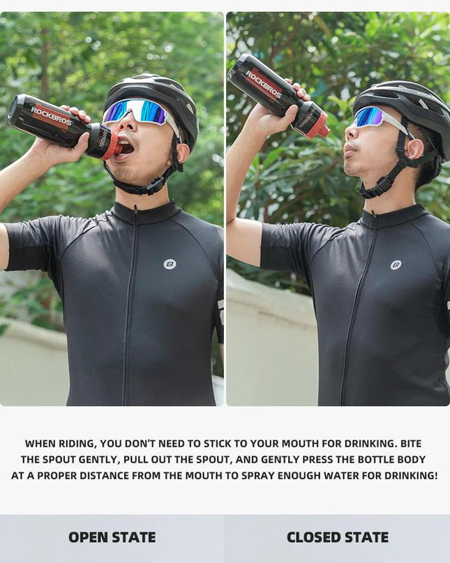 ROCKBROS Water Bottle 750ml Cycling Water Drink Bottle Outdoor Sports Travel Leisure Portable Kettle Water Bottle Drinkware