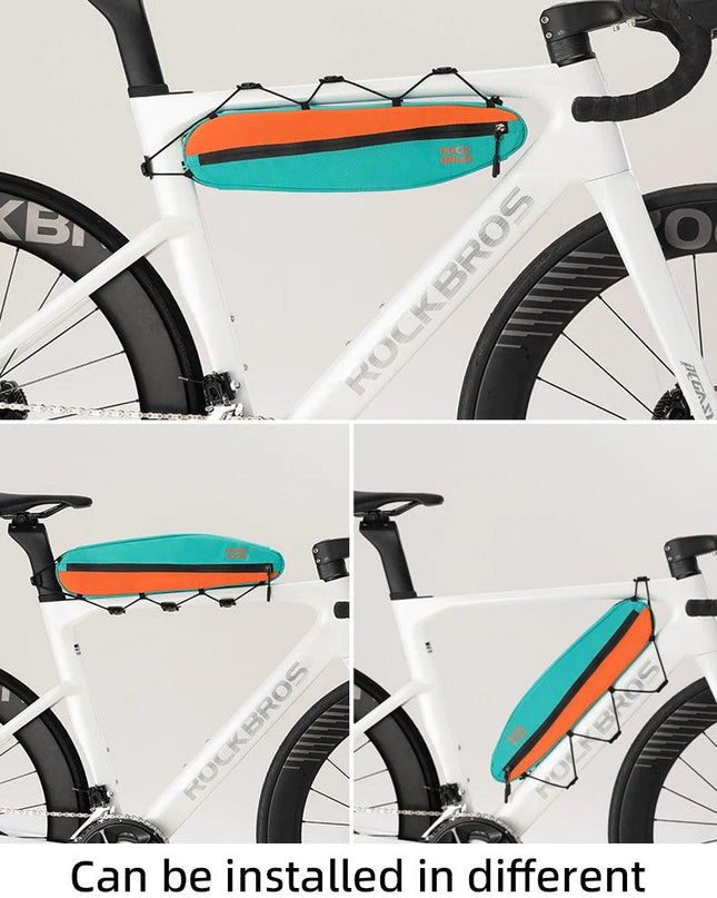 ROCKBROS Bicycle Triangle Bag Cycling Frame Front Tube Bag Pannier Extended Large Capacity Dirt-resistant  Bike Accessories