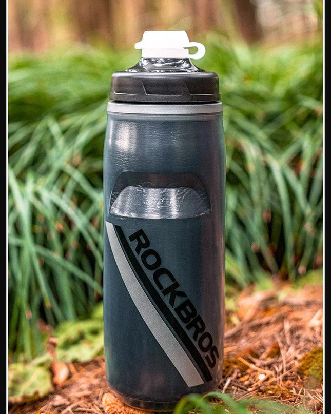 ROCKBROS Cycling Water Bottle Cold Water Insulated Thermal Silicone Bottle Fitness Outdoor Bicycle Portable 620ml Water Kettle