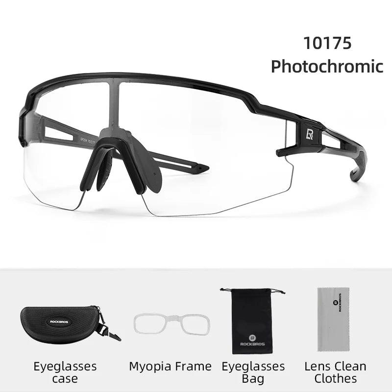ROCKBROS Cycling Glasses Polarized UV400 Protection Bicycle Sunglasses Men Women Photochromic MTB Road Bicycle Goggles Eyewear
