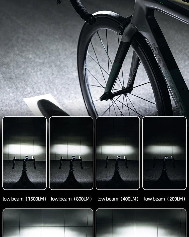 ROCKBROS 3000LM Bike Light Type-C Charging Front Lamp 10000mAh Bicycle Light IPX6 Aluminum Alloy Headlight Bike Accessories