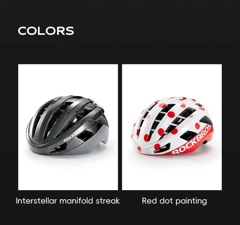 ROCKBROS Cycling Helmet Ultralight Fashion Breathable MTB Road Bicycle Helmet Men Women Suit 54-62CM Racing Bike Equipments 