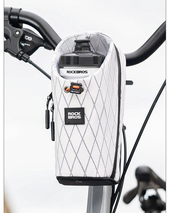 ROCKBROS Folding Bicycle Water Bottle Bags Fashion Front Frame Kettle Bags for Brompton Bike Electric Scooter Tools Package