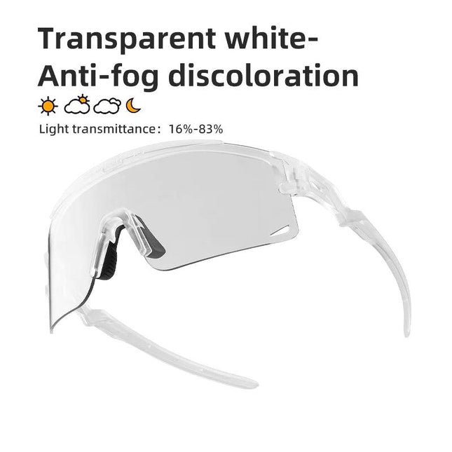 ROCKBROS New Cycling Glasses Ultralight Photochromic Anti-Fog Cycling Sunglasses MTB Road Outdoor Sports UV Protection Goggles 