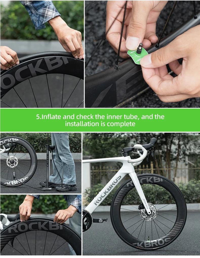 ROCKBROS Ultralight 24g Bike Inner Tube 700X18 25 28 MTB Road Bicycle TPU Material Tire Lightweight French Valve 65mm 85mm Tube