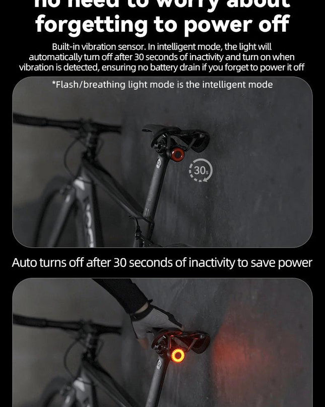 ROCKBROS Bike Light Waterproof Type-C Rechargeable Bicycle Headlight 200M Range Flashlight With Tail light Cycling Accessory