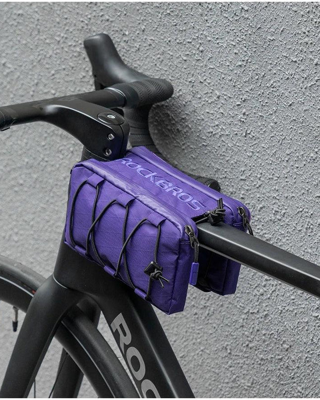 ROCKBROS Bike Bag Top Tube Bag Floating Installation Method Cycling Saddlebags Bicycle Pannier Bag Large Capacity Equipment