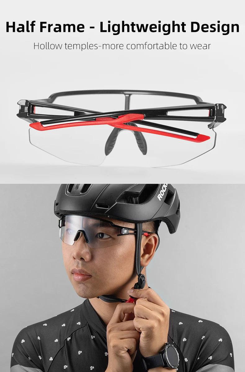 ROCKBROS Cycling Glasses Polarized UV400 Protection Bicycle Sunglasses Men Women Photochromic MTB Road Bicycle Goggles Eyewear