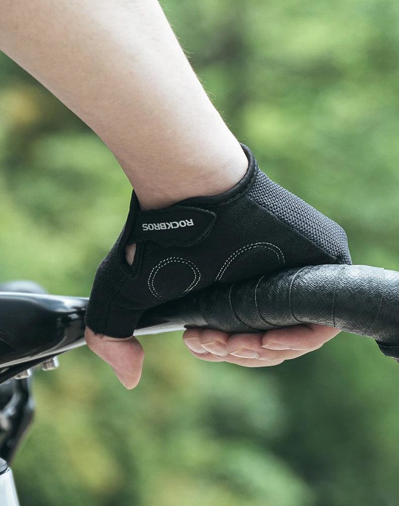 ROCKBROS Cycling Gloves Half Finger Sport Gloves Breathable Summer MTB Mountain Outdoor Fitness Mittens Bicycle Glove Equipment