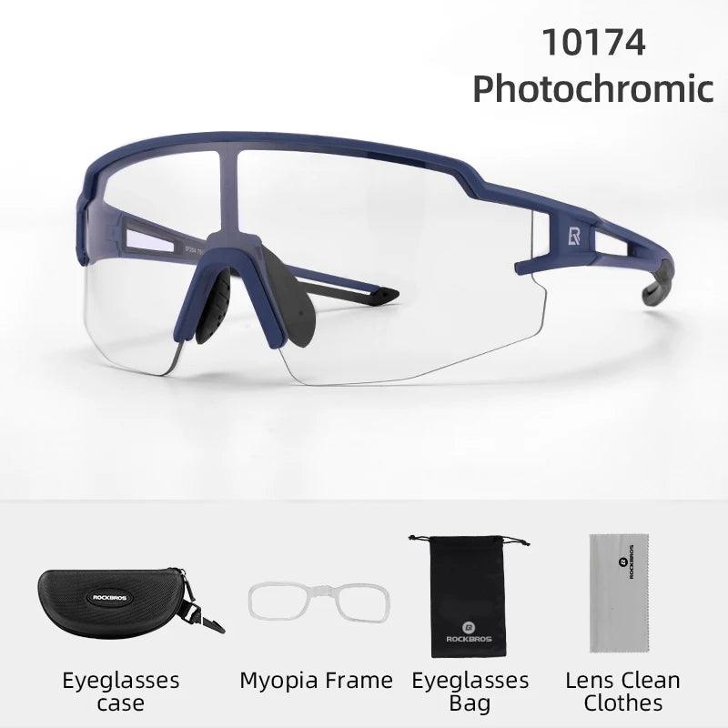 ROCKBROS Cycling Glasses Polarized UV400 Protection Bicycle Sunglasses Men Women Photochromic MTB Road Bicycle Goggles Eyewear