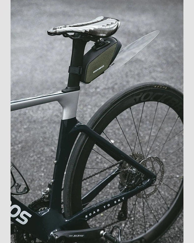 ROCKBROS Bicycle Saddle Bag Portable Waterproof Cycling Seat Tail Bag MTB Road Bike Storage Bag Seatpost Backpack With Mudguard