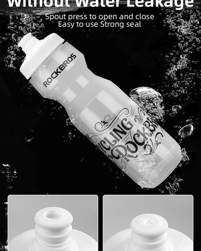 ROCKBROS Bike Water Bottle 750ml Bicycle Bottle With Holder Cage Outdoor Sport Portable Cycling Kettle Water Bottle Drinkware