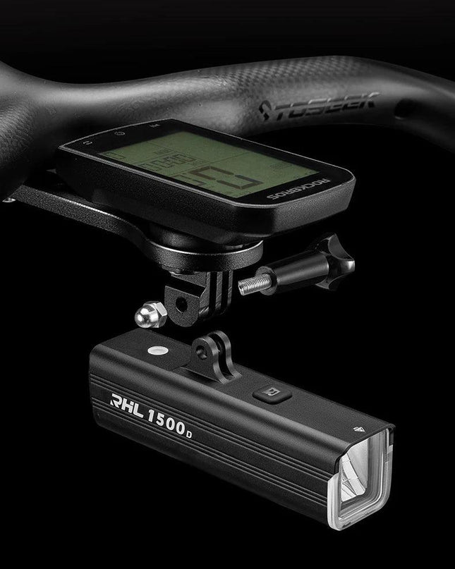 ROCKBROS Bike Light 1500LM/1000LM Aluminum Alloy Type-C Charging Smart Front Lights Hanging Version LED Lamp Cycling Headlights
