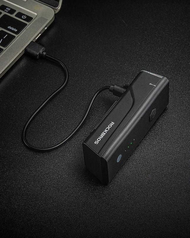 ROCKBROS Bicycle Light 260LM 1500mAh Handlebar Type-C Rechargeable LED Flashlight Bicycle Light Waterproof Bike Accessories