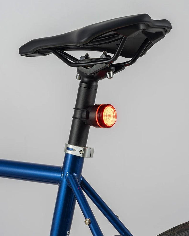 ROCKBROS Bicycle Tail Light Smart Auto Brake Sensing Light Waterproof Rear Touch-sensitive Cycling Taillight Vibration Wake-up