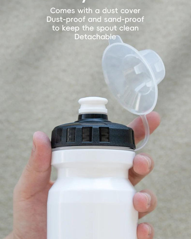 ROCKBROS Bicycle Water Bottle With Dust Cover 600ml PP5 MTB Road Bike Leak-proof Bottle Outdoor Travel Portable Sports Cup