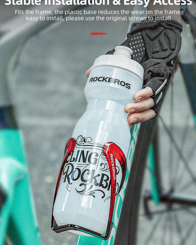 ROCKBROS Bike Water Bottle 750ml Bicycle Bottle With Holder Cage Outdoor Sport Portable Cycling Kettle Water Bottle Drinkware