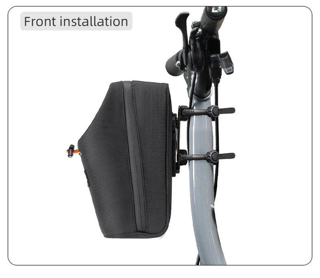ROCKBROS Folding Bicycle Water Bottle Bags Fashion Front Frame Kettle Bags for Brompton Bike Electric Scooter Tools Package