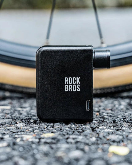 ROCKBROS Bike Air Pump Portable Mini Electric Air Compressor Treasure Type-C With LED Indicator Light Road MTB Accessories