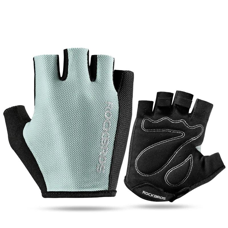 ROCKBROS Cycling Gloves Half Finger Sport Gloves Breathable Summer MTB Mountain Outdoor Fitness Mittens Bicycle Glove Equipment