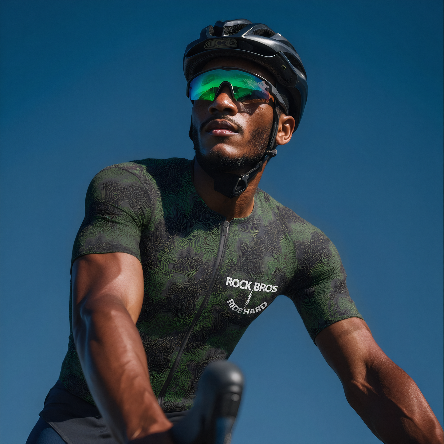 RockBros Men’s Thunder Raindrop Cycling Jersey