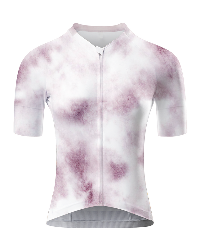 RockBros Women's "Rosé Haze" Artistic Marble Wash Cycling Jersey