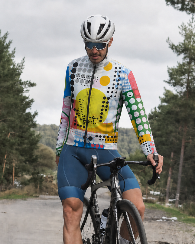Modern Halftone Dot Geo Pulse Pro Aero Windbreaker Jacket
