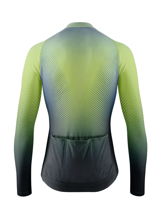 RockBros Men’s Neon Gradient Geometric Cycling Jersey