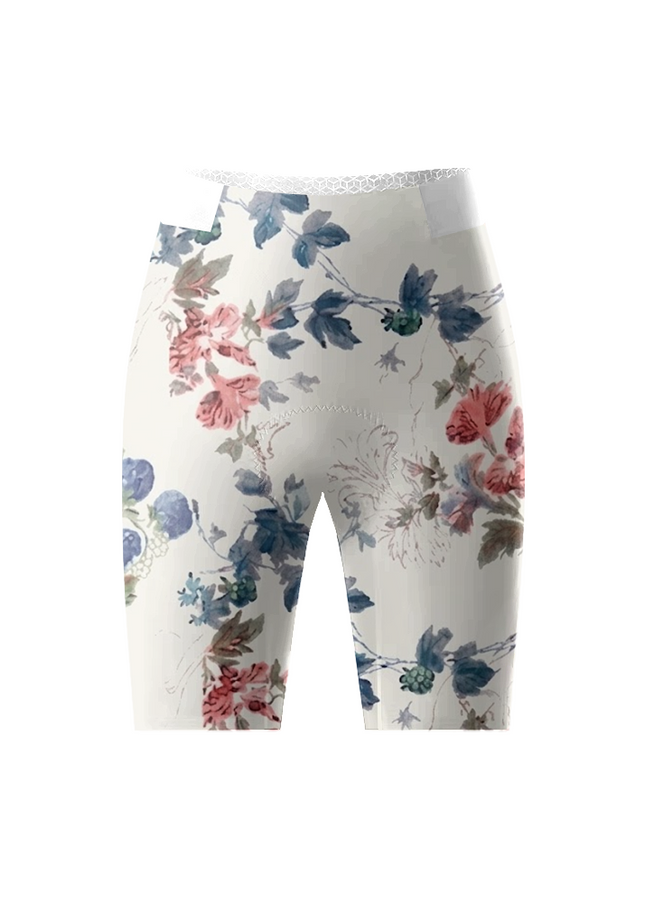 ROCKBROS Women's Watercolor Vintage Berry & Floral Print Short Sleeve Cycling Set